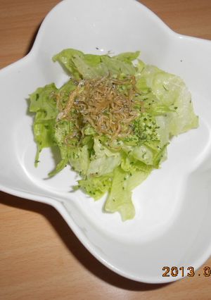 レンジでオリーブ油ちりめん-レシピのメイン写真