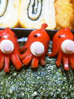 お弁当でタコさんウインナー♬#2-レシピのメイン写真