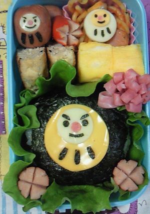 キャラ弁＊コロコロウインナーでだるまさん-レシピのメイン写真