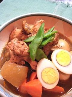 手羽元・ゆで卵・根菜の煮物-レシピのメイン写真