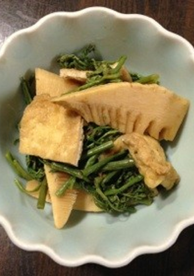 たけのことわらびの煮物❁-レシピのメイン写真