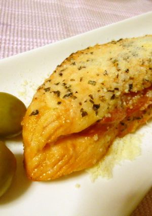 サーモンのトマトはさみ揚げ♪-レシピのメイン写真