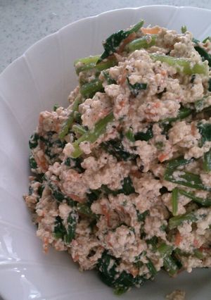 味付け味噌だけ☆ほうれん草の白和え-レシピのメイン写真
