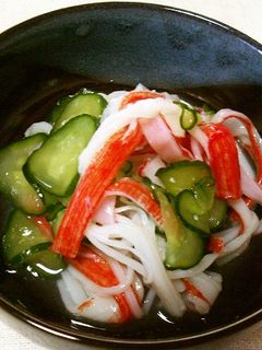 胡瓜とかにかまぼこの酢の物-レシピのメイン写真