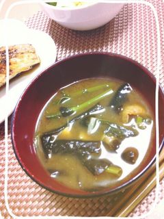 春の味☆菜の花と筍のお味噌汁-レシピのメイン写真