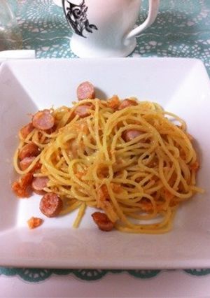 ずぼらしゃけチーパスタ-レシピのメイン写真