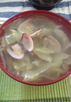 アサリとキャベツのスープ-レシピのメイン写真