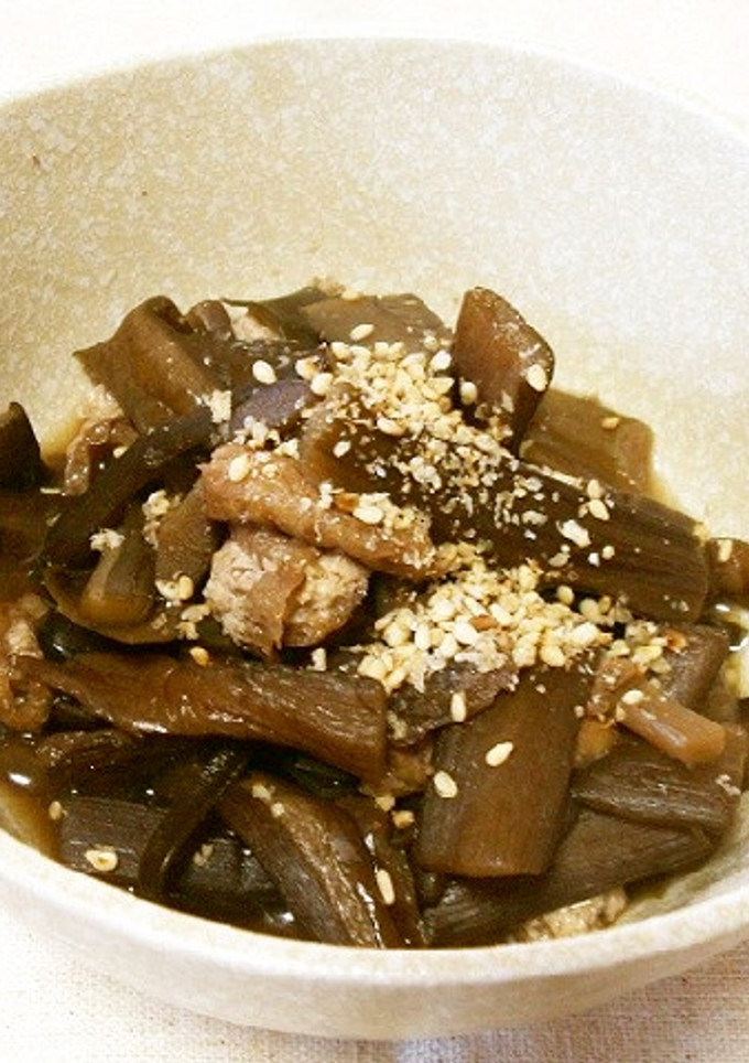 保存食里芋の茎ズイキと昆布の煮物-レシピのメイン写真