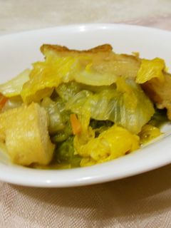 白菜とてんぷらの煮物-レシピのメイン写真
