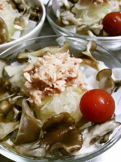 玉ねぎとキノコと大根の簡単サラダ♪-レシピのメイン写真
