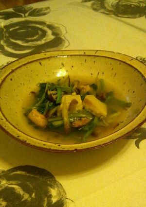 せりとたけのこの煮物-レシピのメイン写真