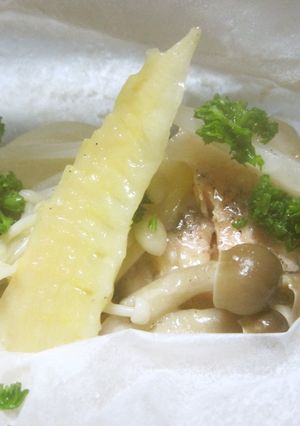 生鮭の紙包み焼きチーズのせ-レシピのメイン写真