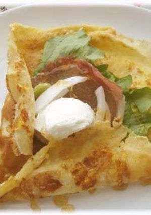 レシピひろがるプレーンお食事クレープ-レシピのメイン写真