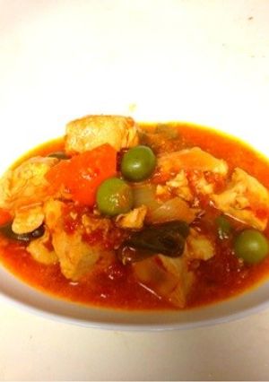 鶏胸肉の野菜たっぷりトマト煮込み-レシピのメイン写真