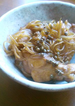 しらたきと鶏の甘辛煮　山椒風味-レシピのメイン写真