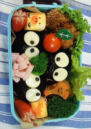 キャラ弁*卵焼きでさりげなくキイロイトリ-レシピのメイン写真