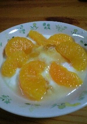 缶詰みかんで簡単美味しいヨーグルト★-レシピのメイン写真