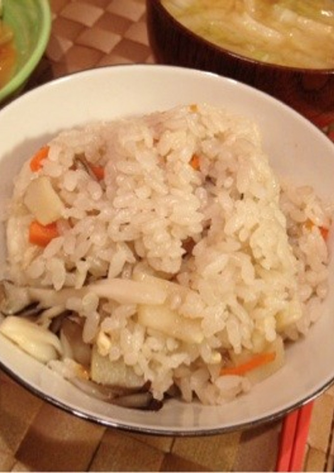 簡単☆筍と舞茸の炊き込みご飯-レシピのメイン写真