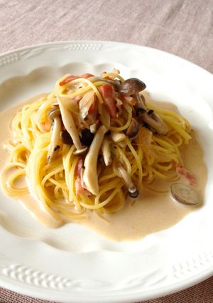 簡単♫きのこと豆乳のクリーミーパスタ-レシピのメイン写真