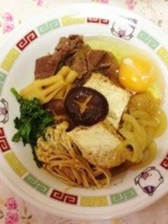 すき焼き風〜肉豆腐…(o˘◡˘o)-レシピのメイン写真