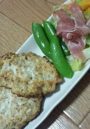 簡単ヘルシーお豆腐れんこん鶏ハンバーグ-レシピのメイン写真