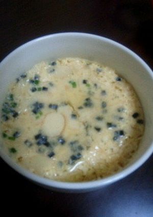 レンジで簡単！お吸い物で茶碗蒸し。-レシピのメイン写真