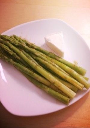 アスパラ+バルサミコ酢クリームチーズ添え-レシピのメイン写真