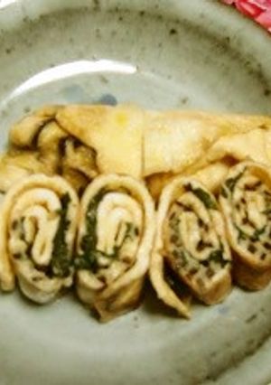 大葉と昆布の佃煮入り、かんたん卵焼き♬-レシピのメイン写真