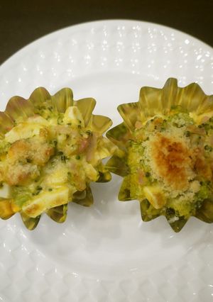 お弁当に♡ブロッコリーと卵のハムマヨ焼き-レシピのメイン写真