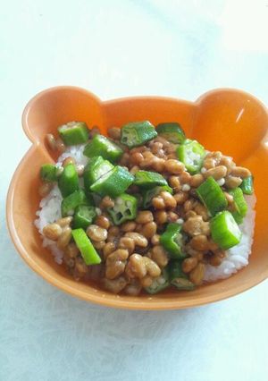 オクラ納豆ごはん-レシピのメイン写真