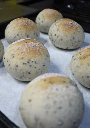 黒ゴマプチパン。（ＨＢ使用）-レシピのメイン写真