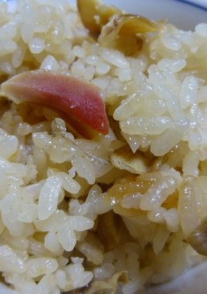 初夏の香り北寄貝の炊き込みご飯♪美味しい-レシピのメイン写真