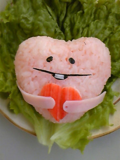 キャラ弁 簡単ラブなめこ-レシピのメイン写真