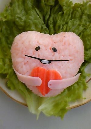 キャラ弁 簡単ラブなめこ-レシピのメイン写真