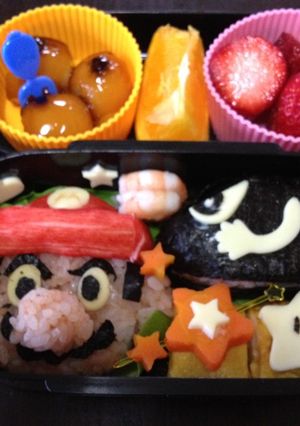 スーパーマリオ&キラー弁当-レシピのメイン写真