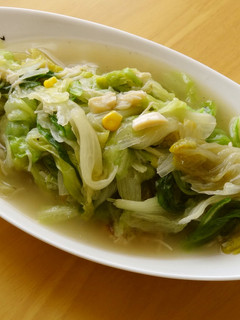 レタスとホタテの中華風炒め-レシピのメイン写真
