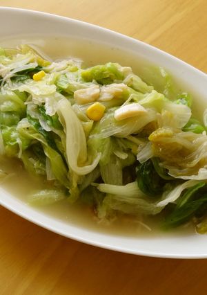 レタスとホタテの中華風炒め-レシピのメイン写真