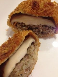 椎茸の肉詰めフライ-レシピのメイン写真