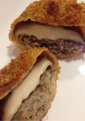 椎茸の肉詰めフライ-レシピのメイン写真