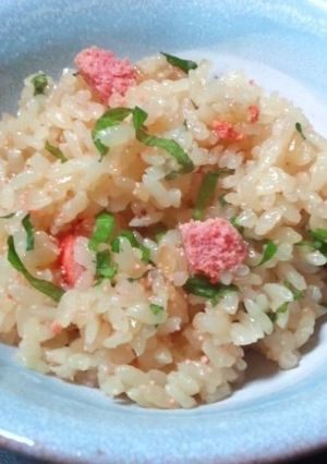 焼き明太子と大葉の混ぜご飯-レシピのメイン写真