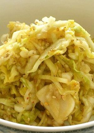 麺つゆで簡単！！キャベツの浅漬け生姜風味-レシピのメイン写真