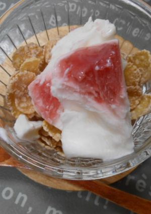 ダノンビオで簡単フローズンヨーグルト♪-レシピのメイン写真