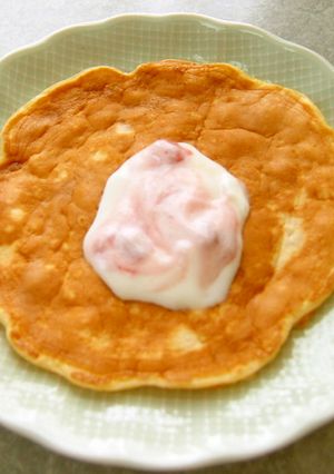 しっとり♪ダノンビオ☆フルーツパンケーキ-レシピのメイン写真
