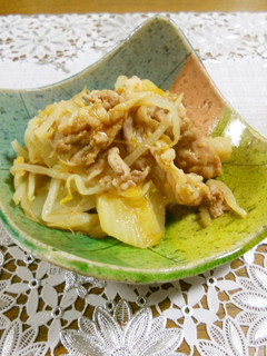 豚・もやしと白菜のキムチ炒め-レシピのメイン写真
