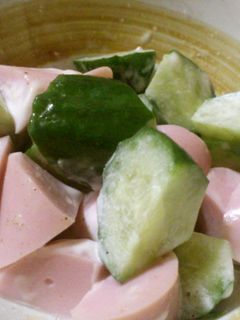 魚肉ソーセージときゅうりのマヨ和え-レシピのメイン写真