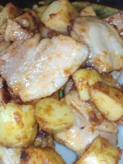 新ジャガイモと豚肉のバター炒め-レシピのメイン写真