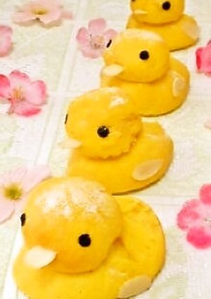 簡単可愛い♪あひるのキャラパン♪-レシピのメイン写真