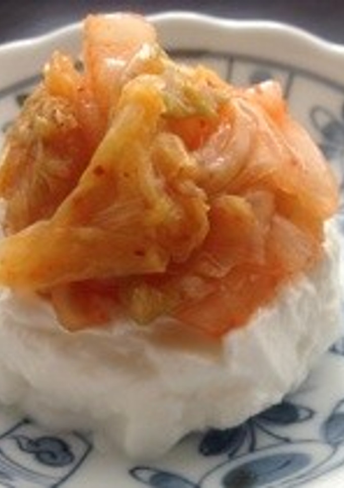 水切りヨーグルトのキムチ和え-レシピのメイン写真