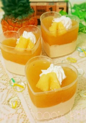 簡単♪パイナップルレアチーズケーキ-レシピのメイン写真