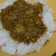 鶏皮味噌もやし丼